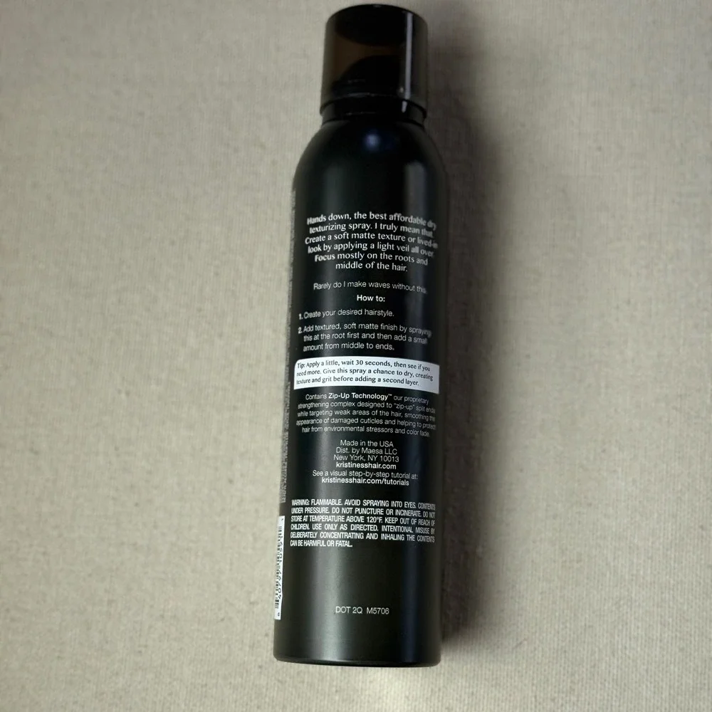 Kristin Ess Dry Finish Working Texture Spray 6.9 oz Volumizing Matte Hair Spray - Picture 2 of 3